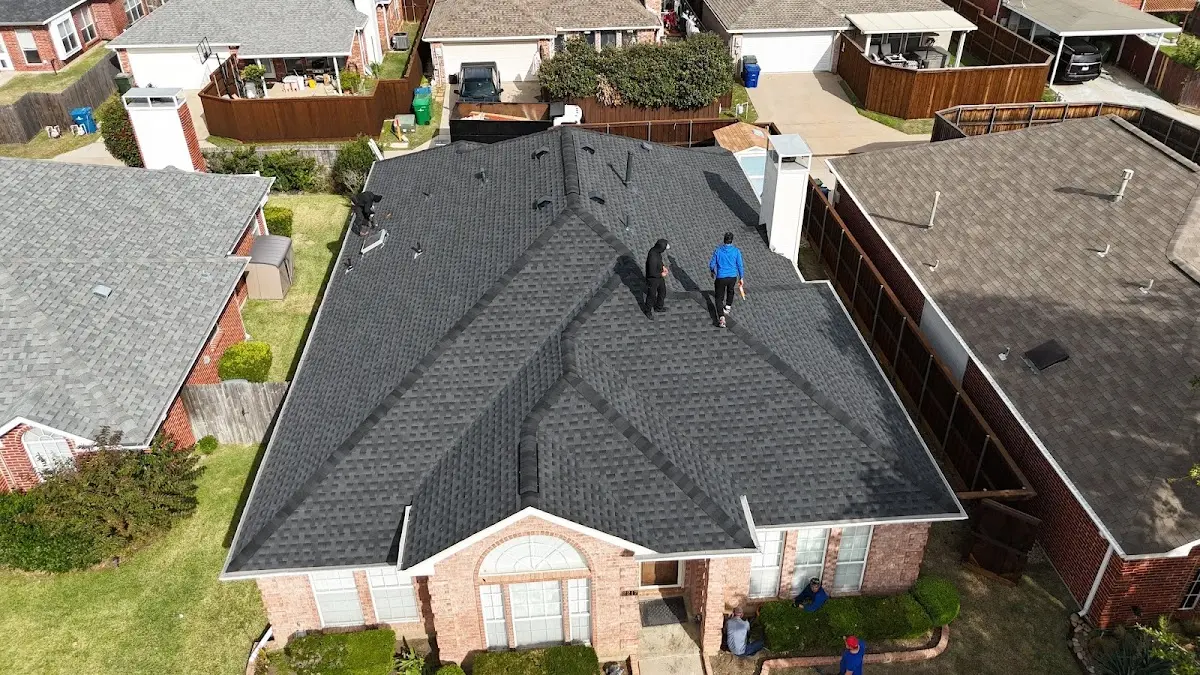 Slate & Tile Roof Repair work in progress on a Oakland Park property
